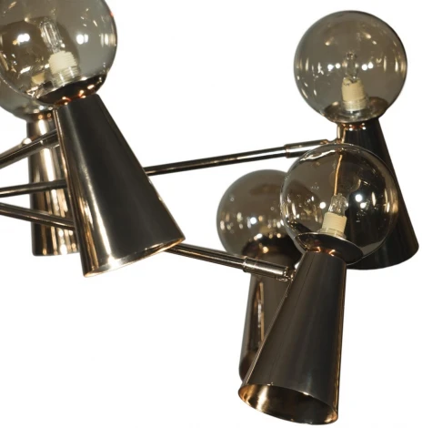 Потолочная люстра на штанге Loft It Halley 10046/10 Gold (220V, шарики)