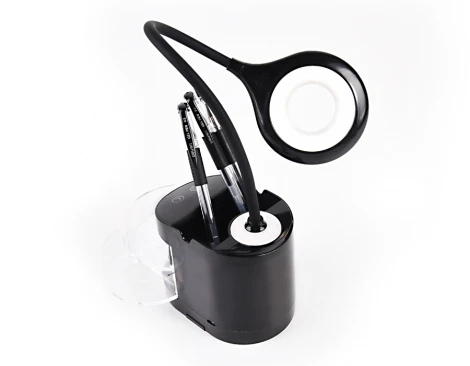 Офисная настольная лампа с usb-портом Ambrella Desk DE562 (LED, 220V, диммер, сенсорный выключатель)