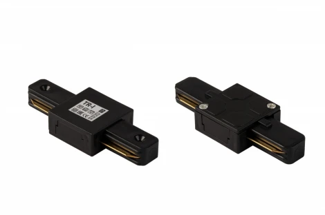 Соединитель «I» для однофазного шинопровода 220V для монтажа на поверхность Imex TR-I BK