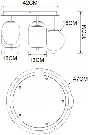 Потолочный светильник круглый Arte Lamp Freddie A2231PL-5PB (220V)