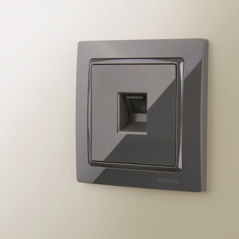 Рамка на 1 пост (серо-коричневый, basic) W0012007 (a051291)