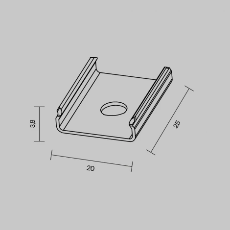 Комплект креплений для профиля 35×35 4 шт. Maytoni 642043