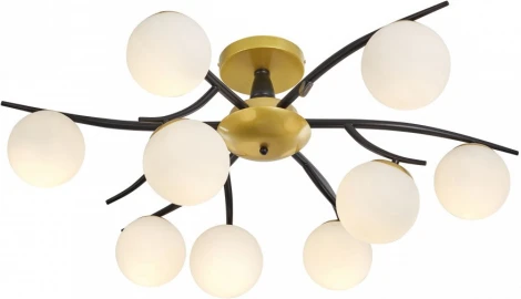 Потолочная люстра на штанге Arte Milano Neapolis-73408 273408/9 BK/GD (220V, шар)