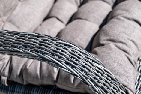 Кресло плетеное с подушками, цвет графит 4SIS Толедо YH-C1910W graphite