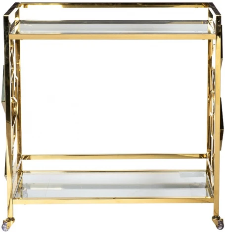 Журнальный стол Garda Decor GY-CRT8164GOLD (Золото/Прозрачный)