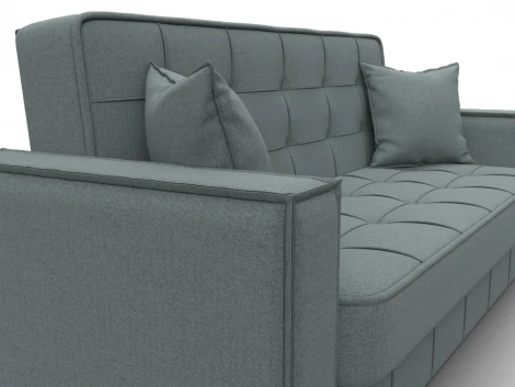 Диван-книжка Лига-068 (ДВП,Дерево/Пластик/Рогожка/Серый) Лига Диванов 129832