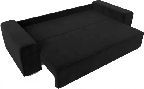 Диван прямой Лига-029 (Черный/Велюр) Лига Диванов арт.121016