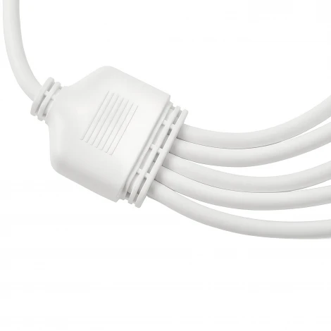Провод-разветвитель для гирлянд серии F90PRO 0,4м. 5 выходов статика/мерцание IP67 белый UCX-F90 S5/0.4M/WH