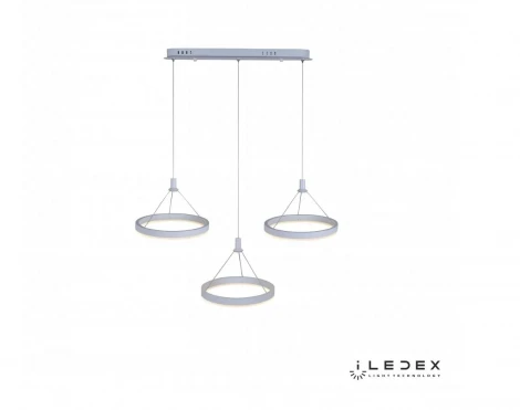 Подвесной светильник iLedex Libra D075-3 WH (220V, пульт управления, на тросе, кольцо)