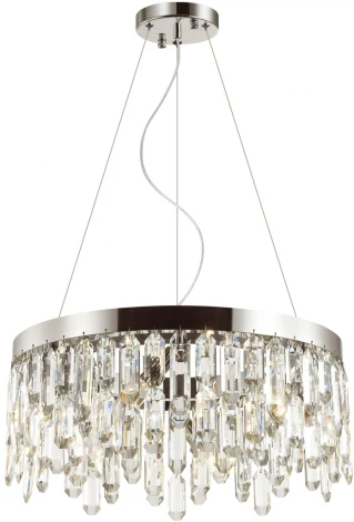 Подвесная люстра Odeon Light Semura 4985/6 (220V, хрусталь, на тросе, круглые)