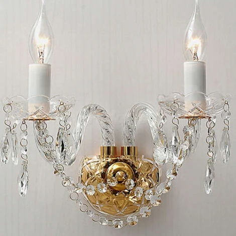 Бра Favourite Monreal 1735-2W (220V, хрусталь, подвески, подсвечник, свеча)