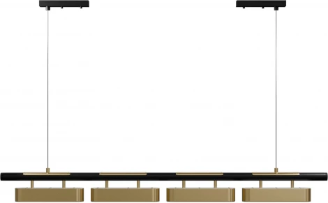 Подвесной светильник Zigbee, Wi-FiLightera Huron LE118L-4G SMART (LED, 220V, управление смартфоном, голосовое управление, умный дом - Алиса, Tuya Smart, Маруся, Smart Life, Экосистема Сбер, на тросе)