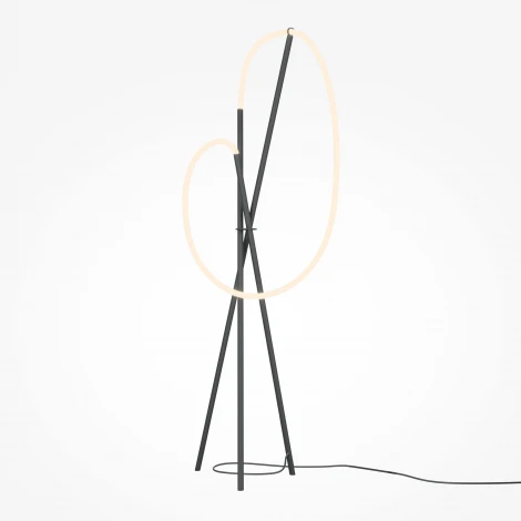 Торшер с гибким неоном Maytoni Crochet MOD369FL-L36B3K (LED, 220V, выключатель)