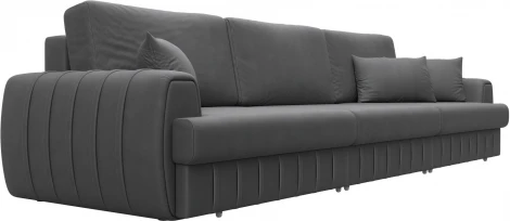 Диван прямой Лига-057 НПБ Лонг Лига Диванов (Замша) арт.129256