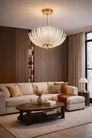 Подвесная люстра светодиодная хрустальная Modelux ML.9555.600 CP