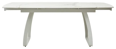 Стол LUGO 140 GLOSS STATUARIO WHITE SINTERED STONE/ WHITE