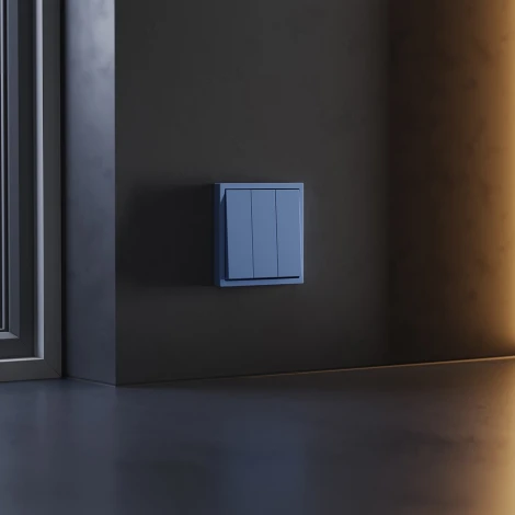 Клавиши для выключателя/переключателя трехклавишного (деним) Voltum S70 VLS000515