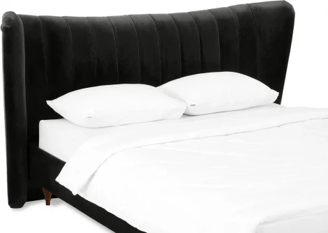 Кровать Queen II Agata L ОГОГО (арт.574727), (Ткань/Черный)