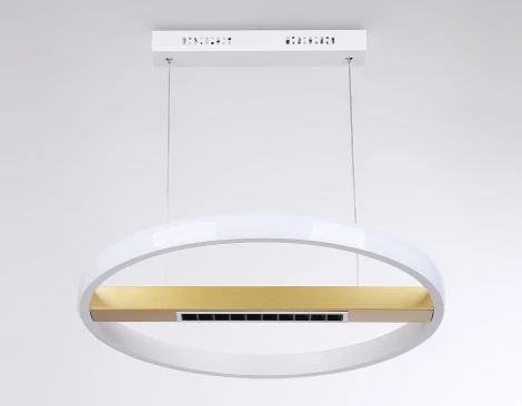 Подвесной светодиодный светильник Ambrella Comfort FL51488 (регулировка яркости, 220V, пульт управления, на тросе, кольцо)
