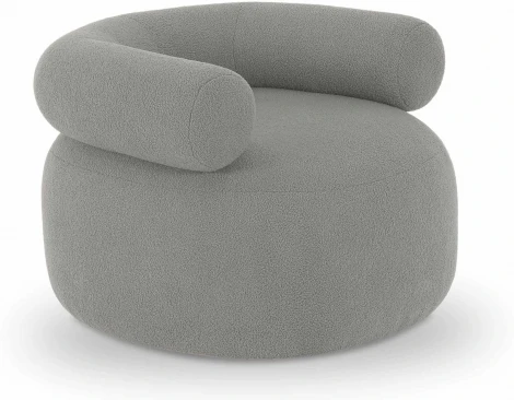 Кресло Tirella вращающееся ОГОГО (арт.833538), (Искусственный мех/Серый)