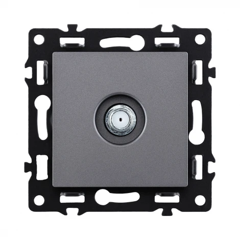 Розетка TV серый Kollinger Asthetik AS-020GY