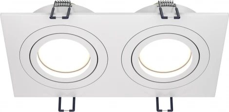 Встраиваемый светильник Atom GU10 2x50Вт Maytoni Technical DL024-2-02W (220V)