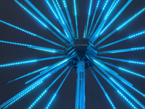 Светодиодная фигура "Фейерверк" диаметр 2,4м 24В, 1512LED, IP65 Laitcom FRW-240-T42