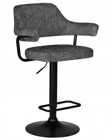 Набор 2 шт стул барный DOBRIN CHARLY BLACK (серый твид (LEO11))