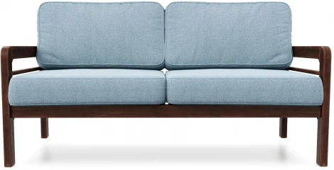 Диван Arsko прямой Бергер Б орех рогожка голубая