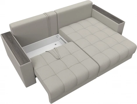 Диван угловой с декором Лига-049 НПБ Лига Диванов (Рогожка) арт.128450