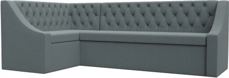 Диван кухонный угловой Мерлин левый угол (Серый/Рогожка) Лига Диванов арт.122514L