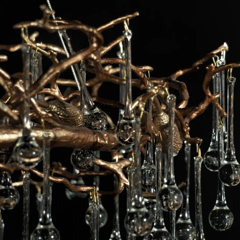 Подвесная люстра Loft IT Bijout 10068/1000 GB (220V, на тросе, ветки)