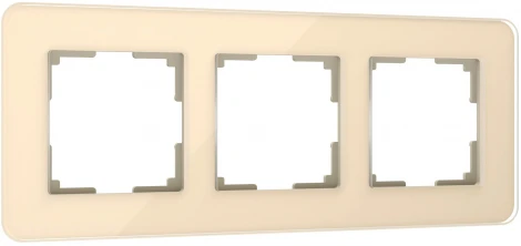 Рамка на 3 поста Elite (айвори, стекло) Werkel W0032443 (a057884)