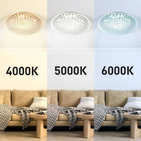 Потолочный светильник круглый светодиодный с пультом регулировкой цветовой температуры и яркости ЭРА SPB-6-70-RC Vandam (220V, круглые)