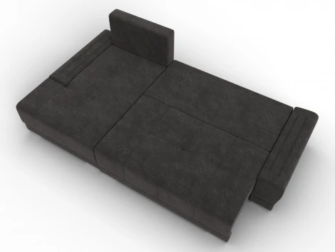 Диван угловой Лига-119 угол левый (ДСП,Брус,Фанера,ЛДС,Велюр/Темно-коричневый) Лига Диванов 137096L