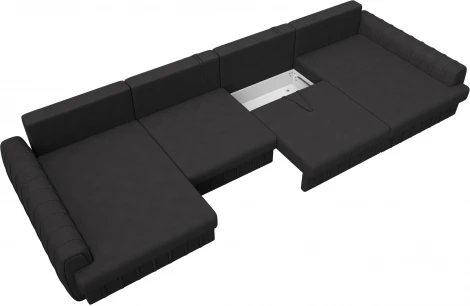 Диван П-образный Лига-057 НПБ Лонг Лига Диванов (Замша) арт.129342