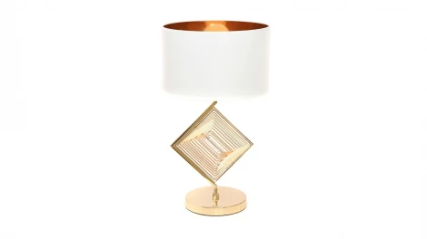 Интерьерная настольная лампа Lumina Deco Fabi LDT 5529 F.GD+WT