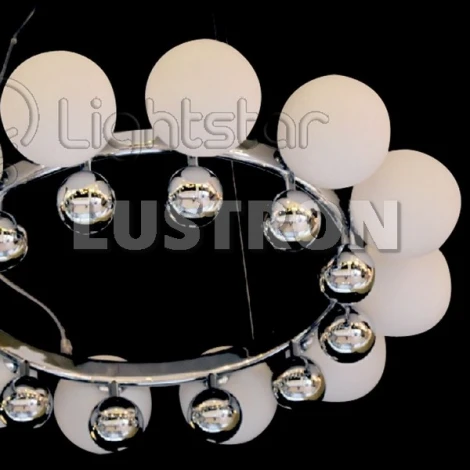 Подвесная люстра Lightstar Sferetta 801124 (220V, на тросе, шарики, кольцо, бусы)