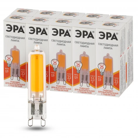 Лампочка светодиодная G9 3,5Вт ЭРА LED JCD-3,5W-GL-827-G9 LED JCD-3,5W-GL-827-G9