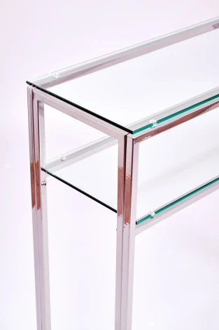 Консольный стол AllConsoles 1044-CS clear серебряный