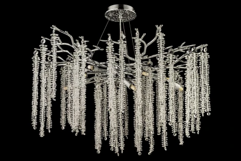 Подвесная люстра Dio D`arte Tavenna Nickel Tavenna H 1.5.76.100 N (220V, хрусталь, на тросе)