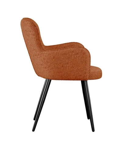 Стул DikLine 503 поворотный NS Rust терракотовый, ножки черные 00-00084773