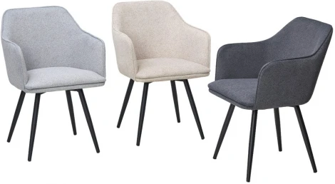 Стул FORT 360 град. поворот. NS13 Графит, букле / черный каркас, М-City