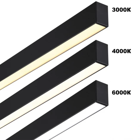 Светильник линейный линейный светодиод. с переключ. цв. температуры Novotech Fatto 359603 черный IP20 LED 20W 220V 3000К\4000К\6000К