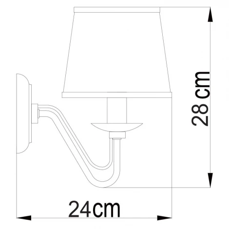 Бра Arte Lamp Aurora A1150AP-1CC