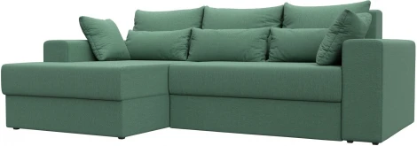 Диван угловой Майами левый угол (Зеленый/Рогожка) Лига Диванов арт.121161L