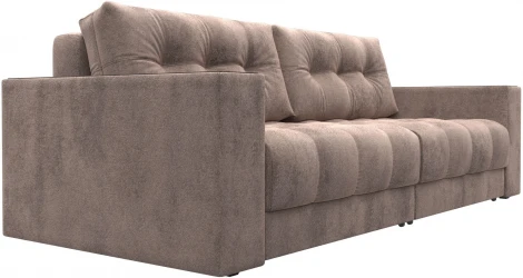 Диван прямой с декором Лига-049 НПБ Лига Диванов (Велюр) арт.128404