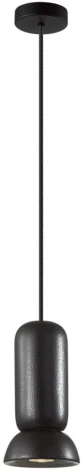 Подвесной светильник Odeon Light Kerama 5054/1D PENDANT черный/металл/керамика GU10 LED 4W (220V, на проводе, круглые)