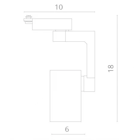 Трековый светильник Arte Lamp Traccia A2310PL-1BK (LED, 220V)
