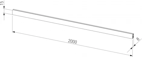 Шинопровод накладной Elektrostandard Esthetic Magnetic 85137/00 (черный) (2 м) (24V)